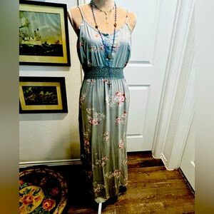 Y2K Cottagecore Gypsycore Witchy Floral Maxi dress